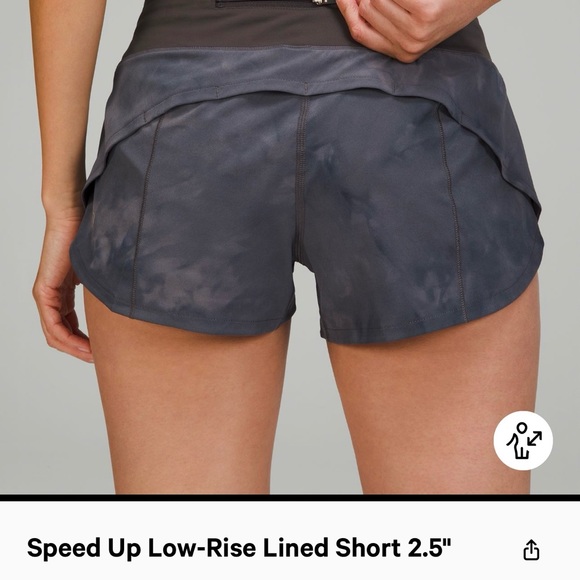 lululemon speed up low-rise lined shorts 2.5” - Picture 4 of 5